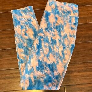 Kids Blue and Pink Patterned Leggings